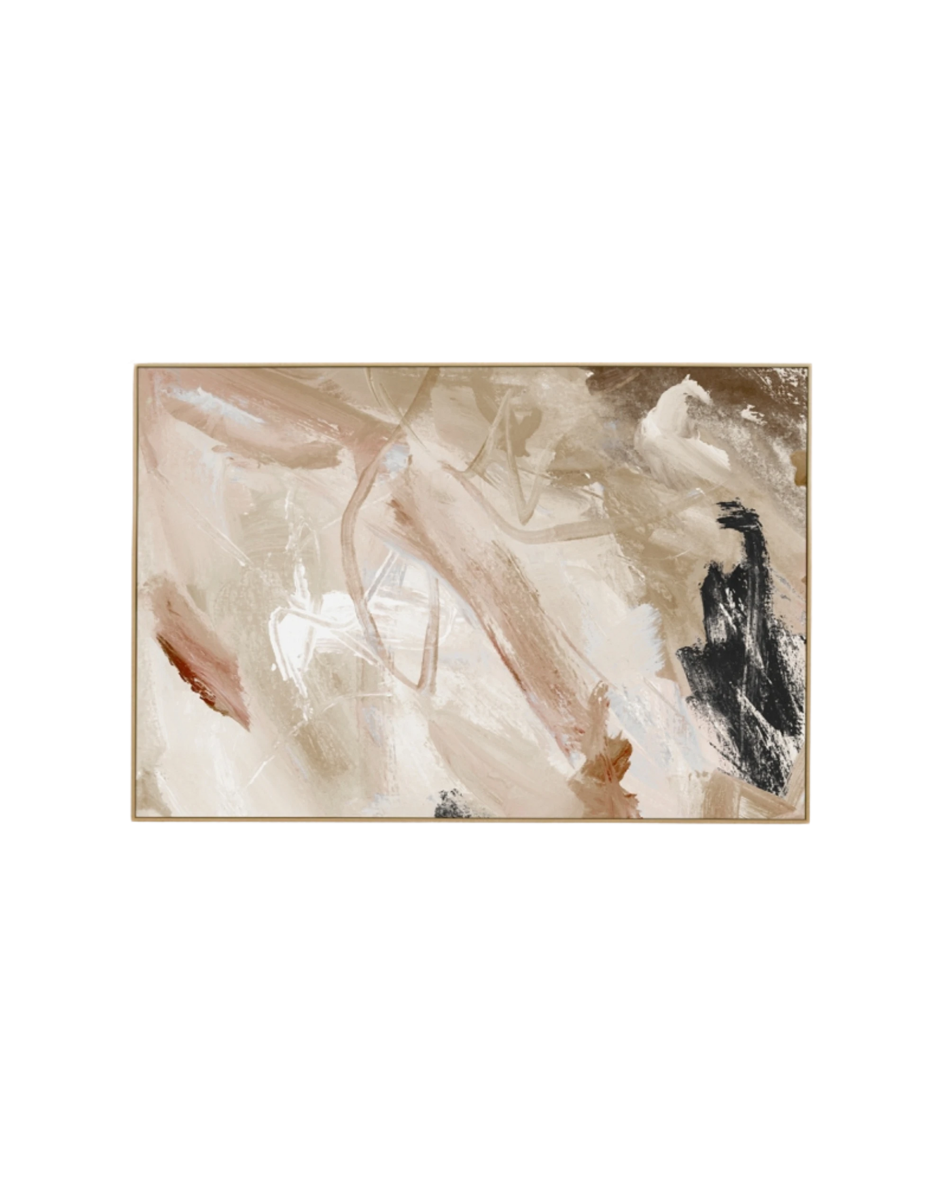 Carmen Nutmeg 1 Canvas Print 60cm x 90cm - Light Timber Frame