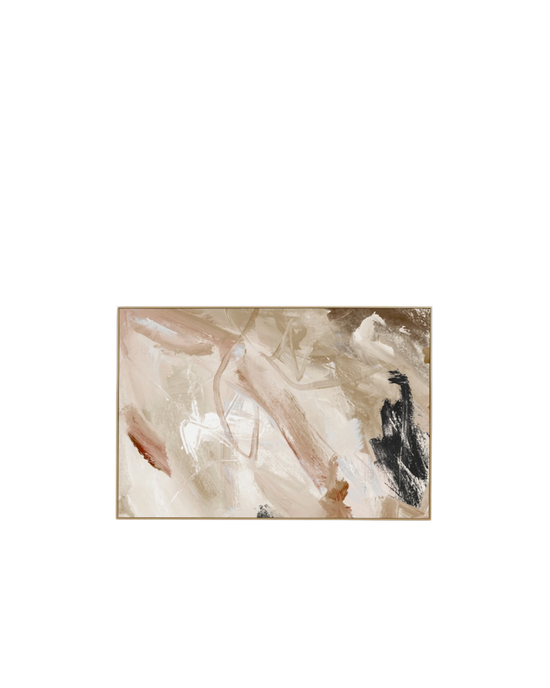 Carmen Nutmeg 1 Canvas Print 60cm x 90cm - Light Timber Frame