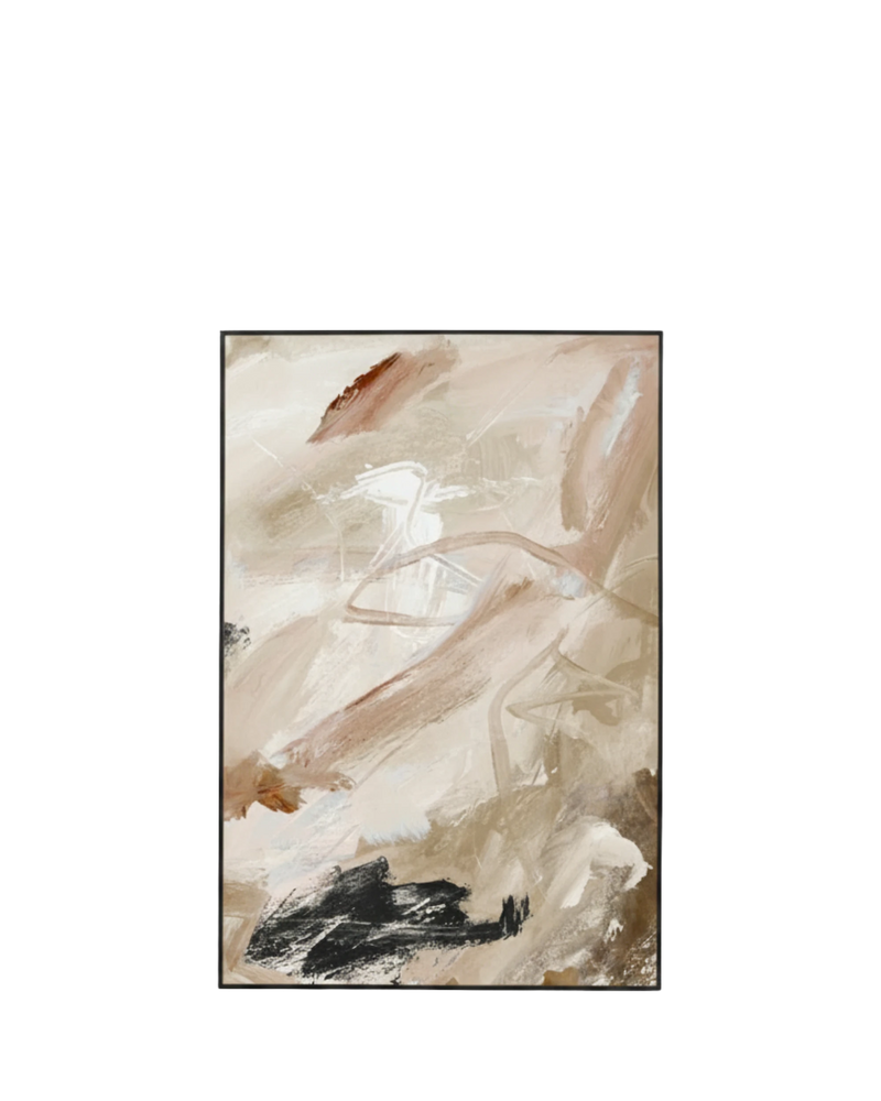 Carmen Nutmeg 1 Canvas Print 80cm x 120cm - Black Frame