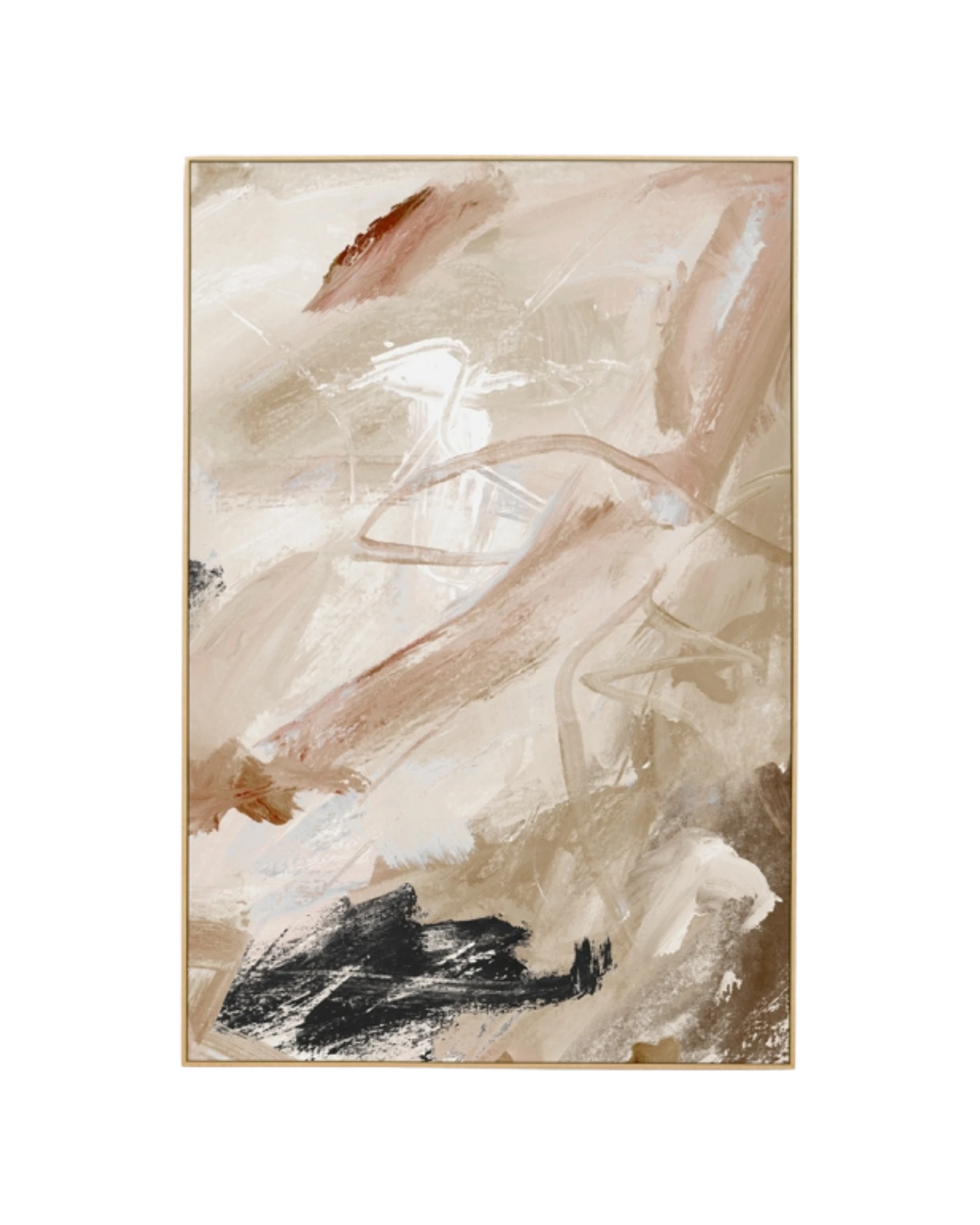 Carmen Nutmeg 1 Canvas Print 80cm x 120cm - Light Timber Frame