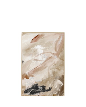 Carmen Nutmeg 1 Canvas Print 80cm x 120cm - Light Timber Frame