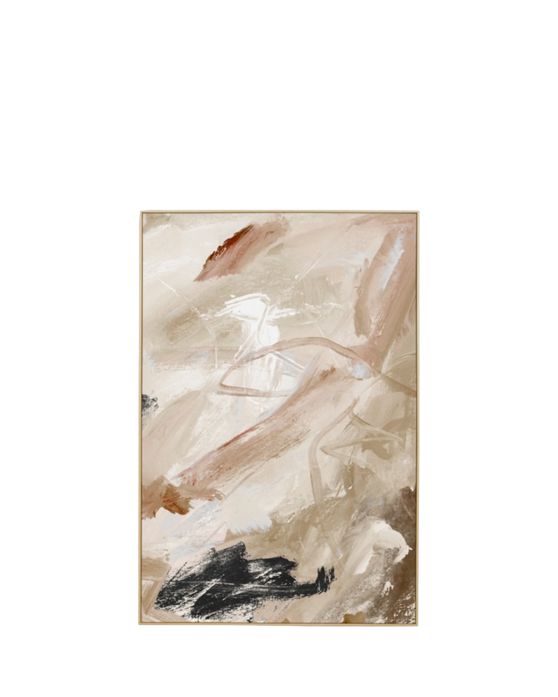 Carmen Nutmeg 1 Canvas Print 80cm x 120cm - Light Timber Frame