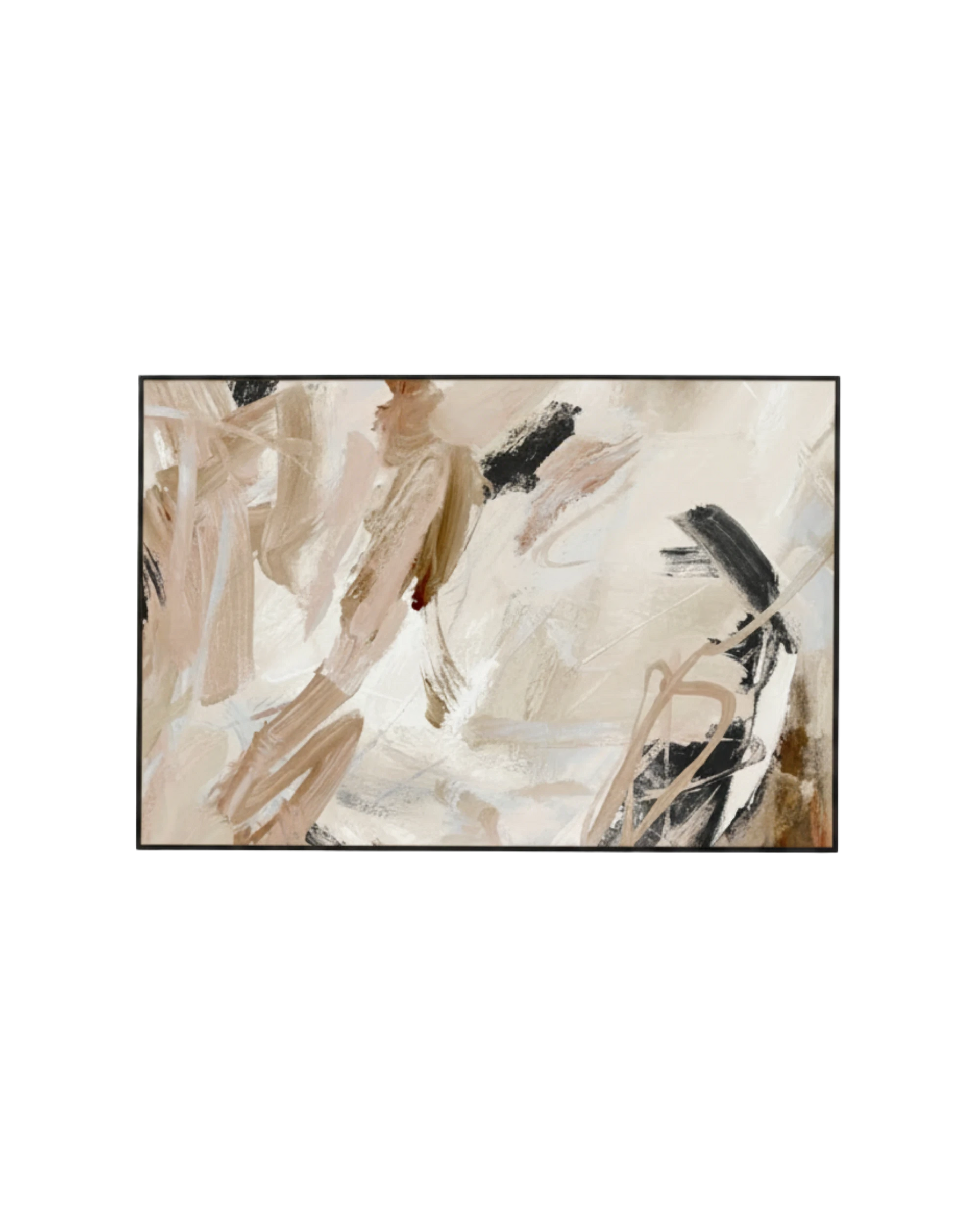 Carmen Nutmeg 2 Canvas Print 60cm x 90cm - Black Frame