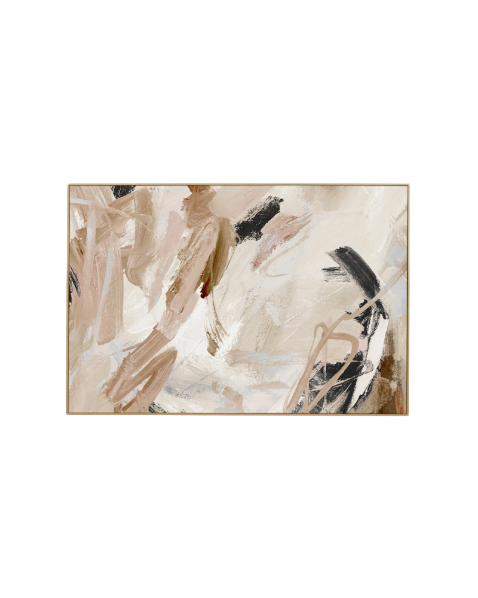 Carmen Nutmeg 2 Canvas Print 60cm x 90cm - Light Timber Frame