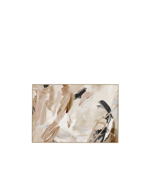 Carmen Nutmeg 2 Canvas Print 60cm x 90cm - Light Timber Frame