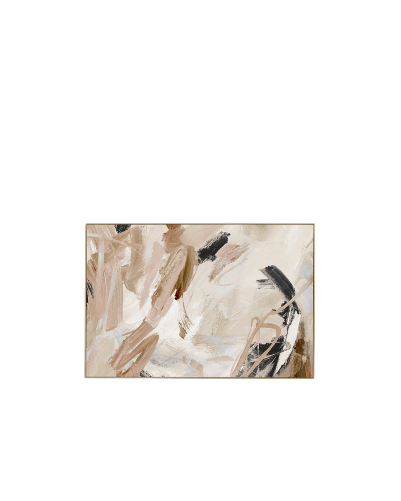 Carmen Nutmeg 2 Canvas Print 60cm x 90cm - Light Timber Frame