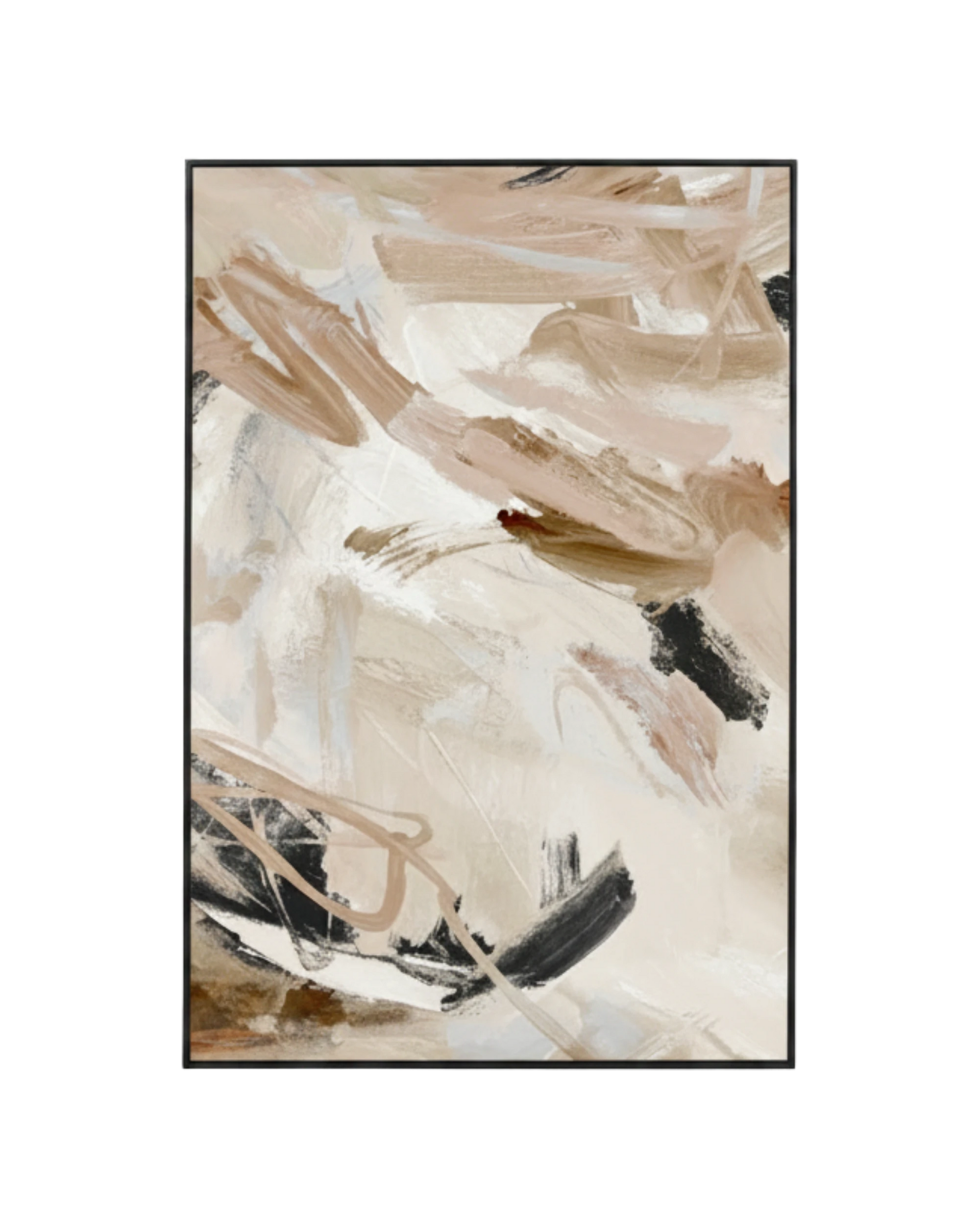 Carmen Nutmeg 2 Canvas Print 80cm x 120cm - Black Frame