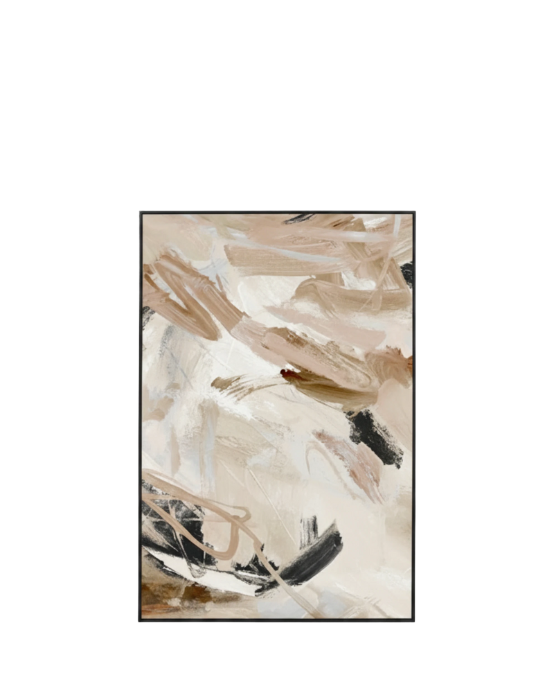Carmen Nutmeg 2 Canvas Print 80cm x 120cm - Black Frame