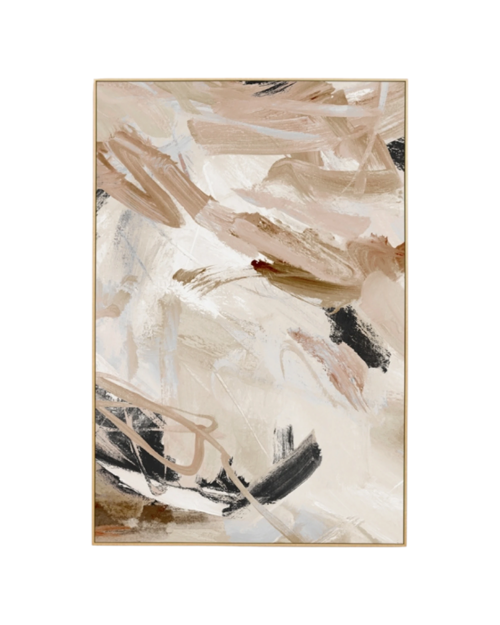 Carmen Nutmeg 2 Canvas Print 80cm x 120cm - Light Timber Frame