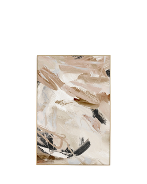 Carmen Nutmeg 2 Canvas Print 80cm x 120cm - Light Timber Frame