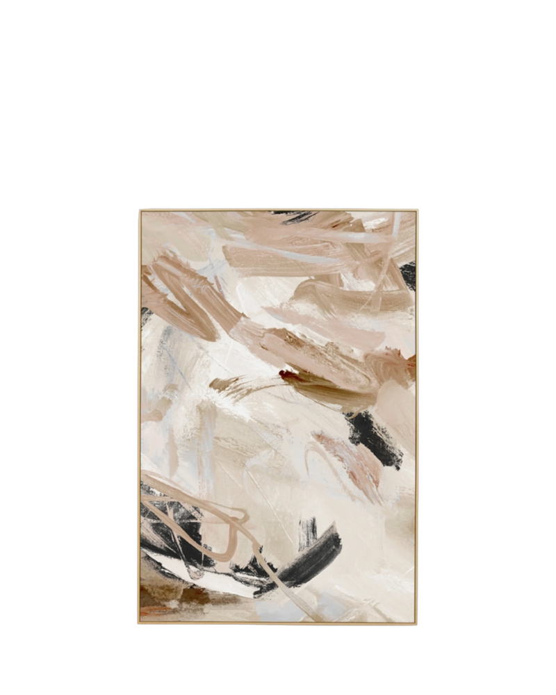 Carmen Nutmeg 2 Canvas Print 80cm x 120cm - Light Timber Frame