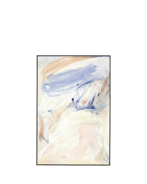 Celine Blue Canvas Print 80cm x 120cm - Black Frame