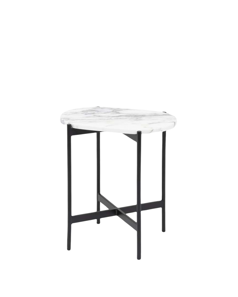 Rhonde Marble Side Table - Black