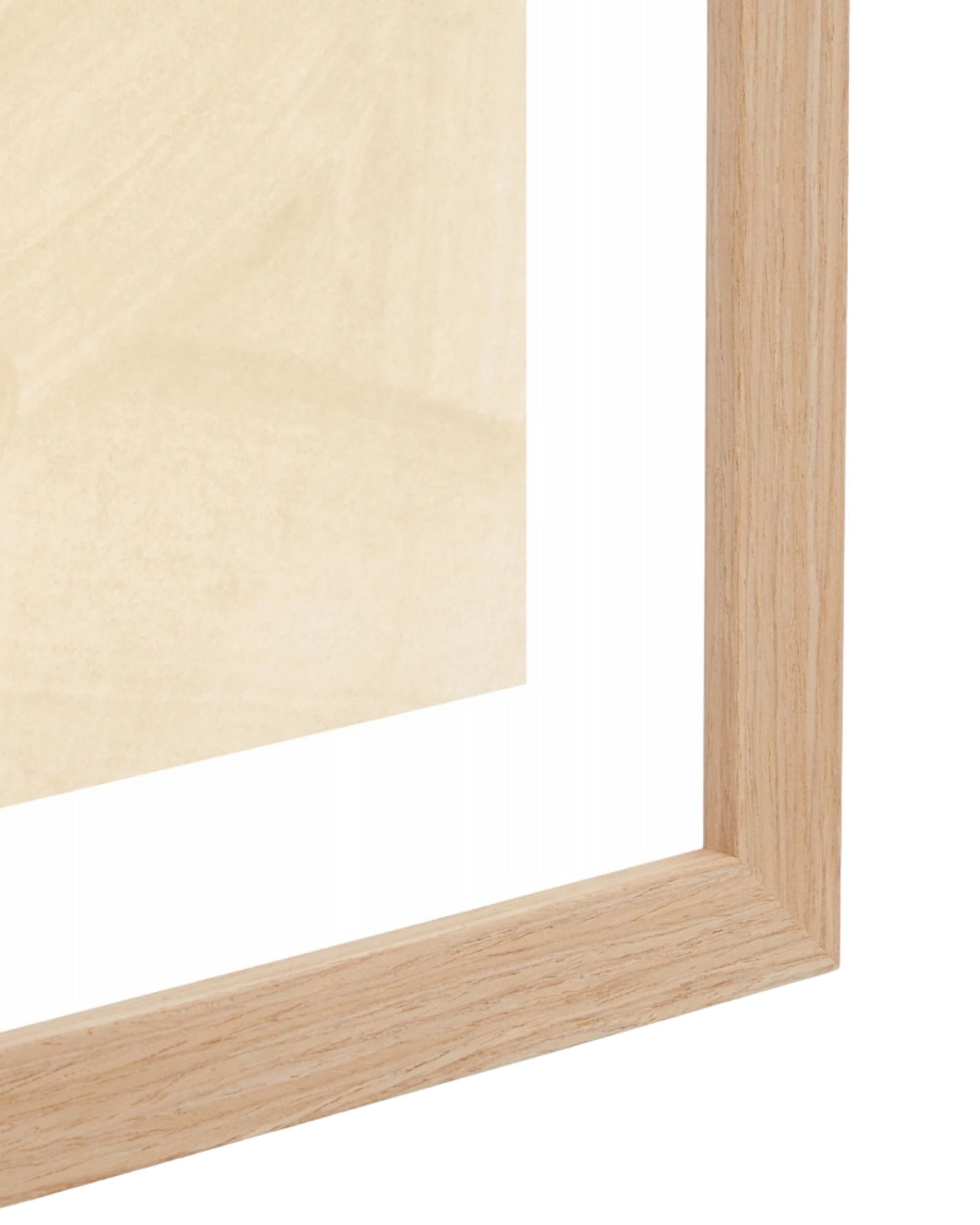 Fruit Bowl Blue Print 87cm x 122cm - Light Timber Frame