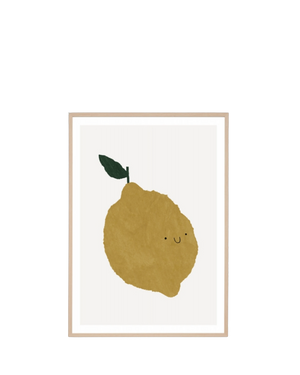 Fruit Friend Multi 1 Print 62cm x 87cm - Light Timber Frame