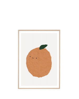 Fruit Friend Multi 2 Print 62cm x 87cm - Light Timber Frame