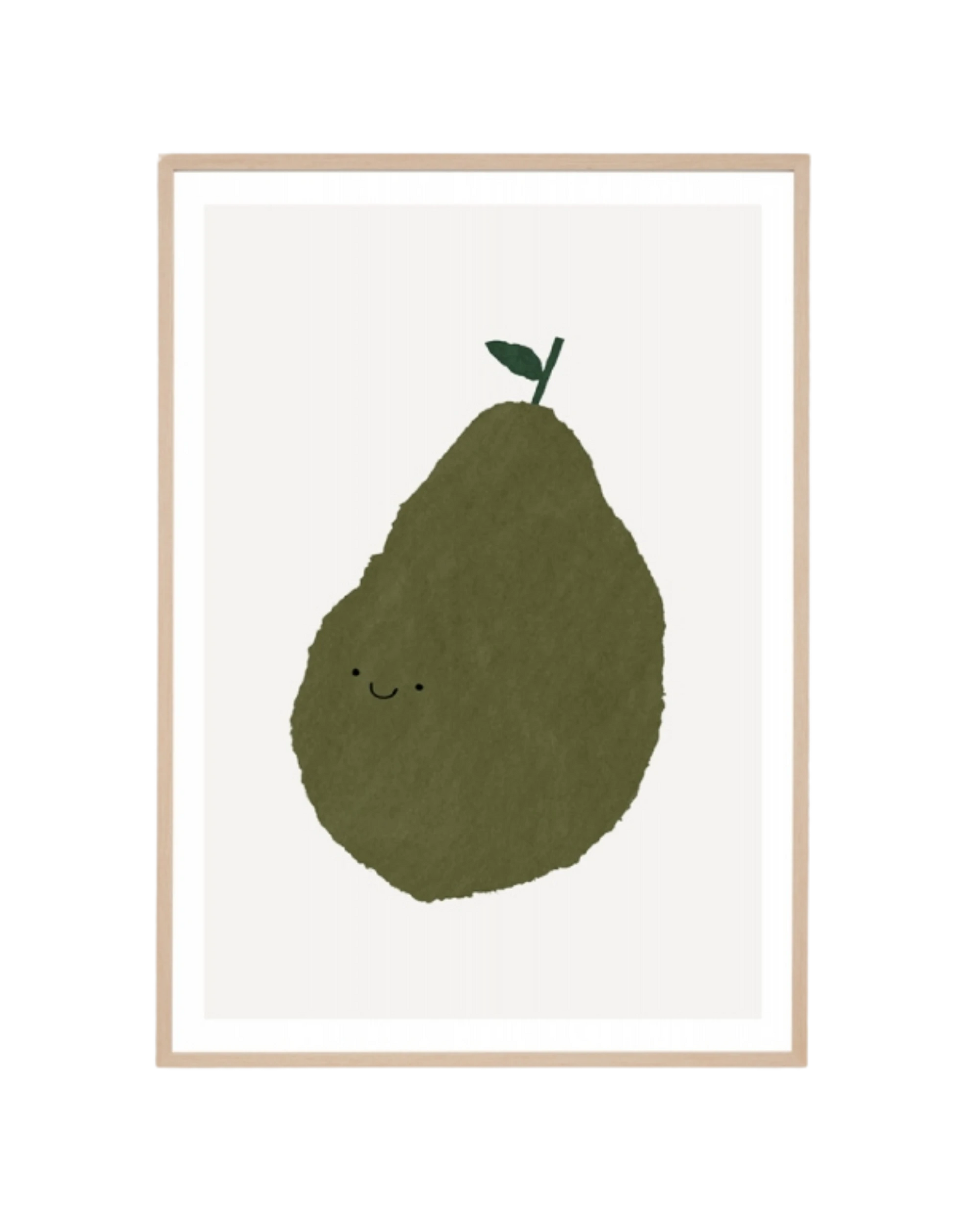 Fruit Friend Multi 4 Print 62cm x 87cm - Light Timber Frame