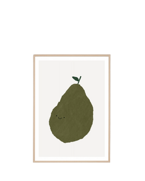 Fruit Friend Multi 4 Print 62cm x 87cm - Light Timber Frame