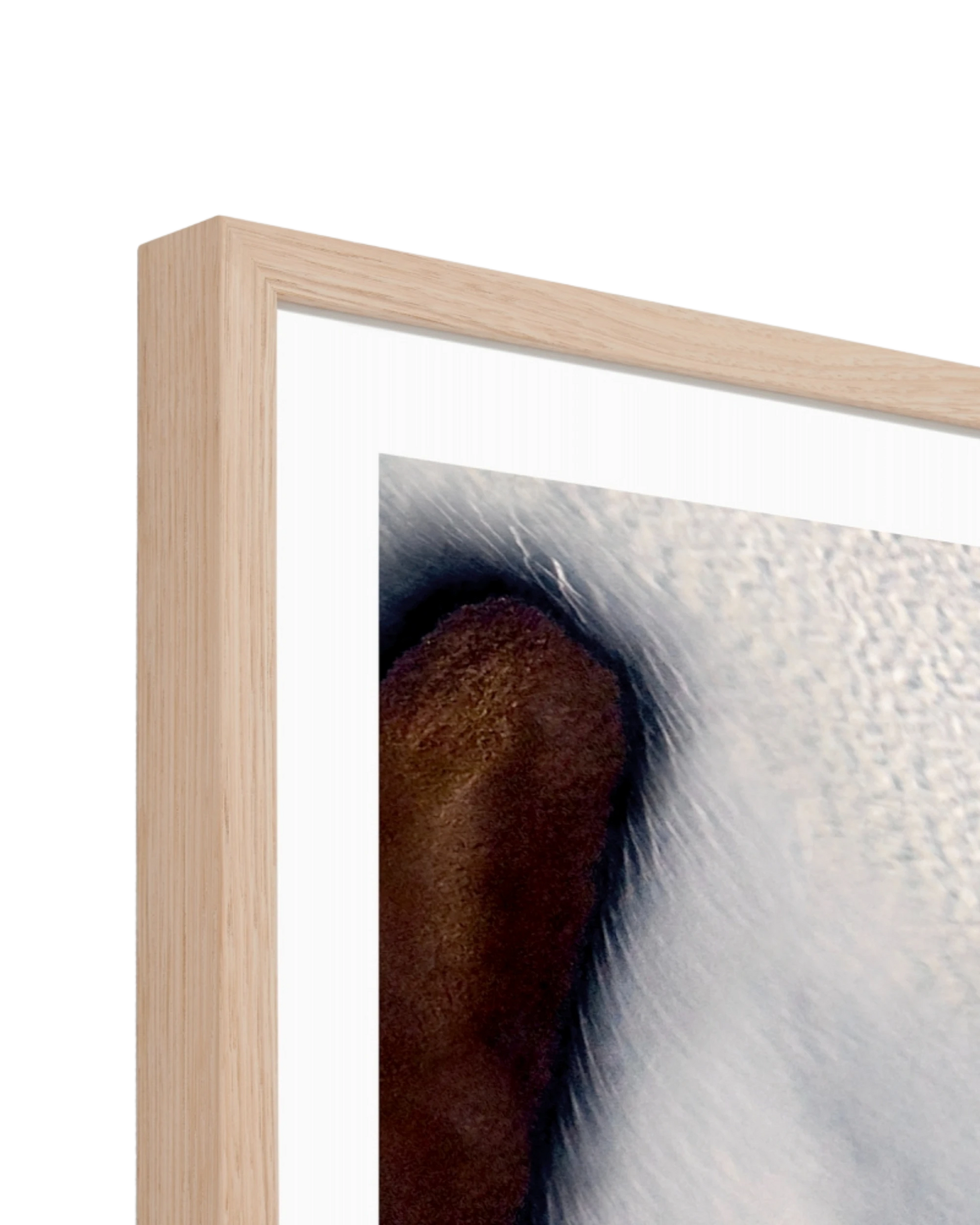 Glacial Flow 1 Print 122cm x 87cm - Light Timber Frame