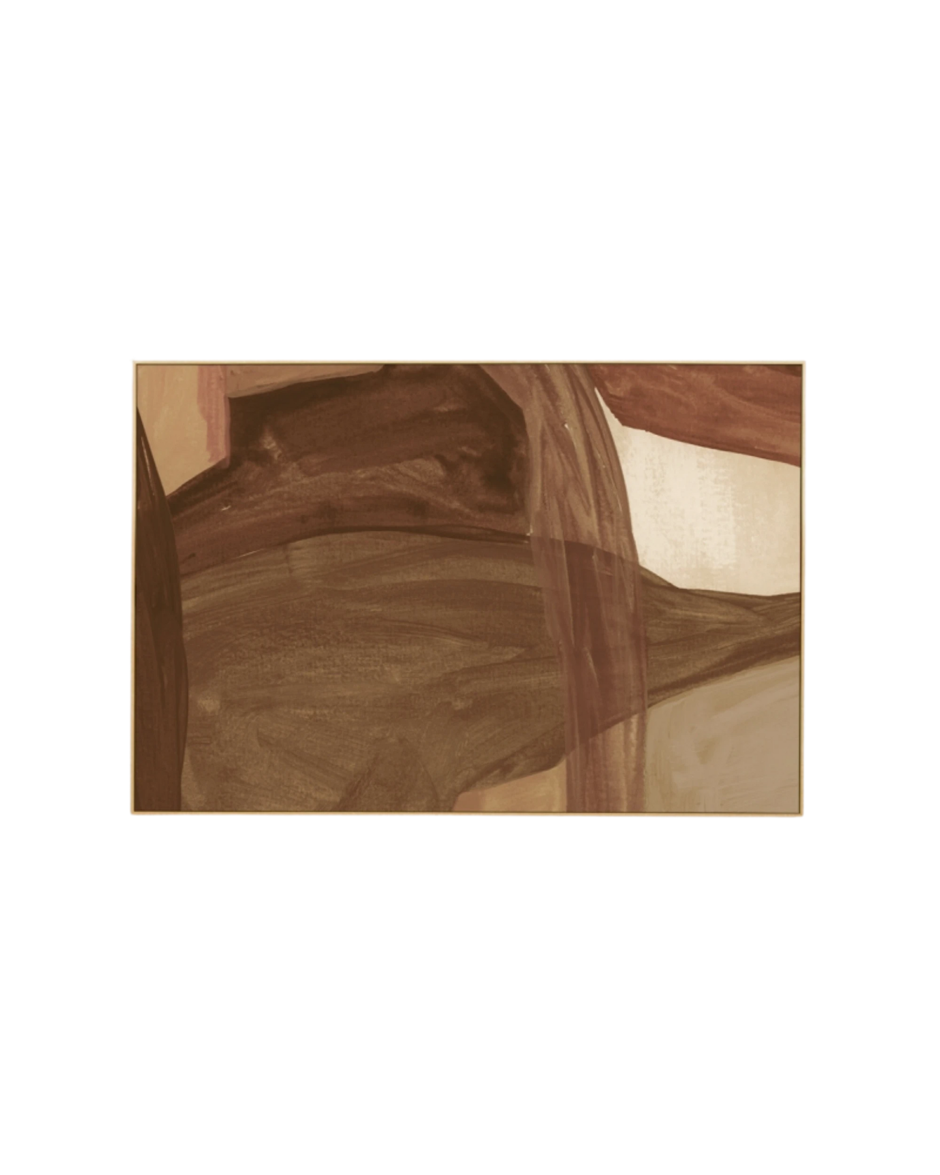 Holland Nutmeg 1 Canvas Print 60cm x 90cm - Light Timber Frame