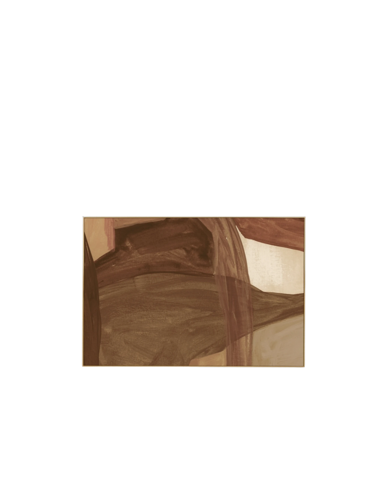 Holland Nutmeg 1 Canvas Print 60cm x 90cm - Light Timber Frame