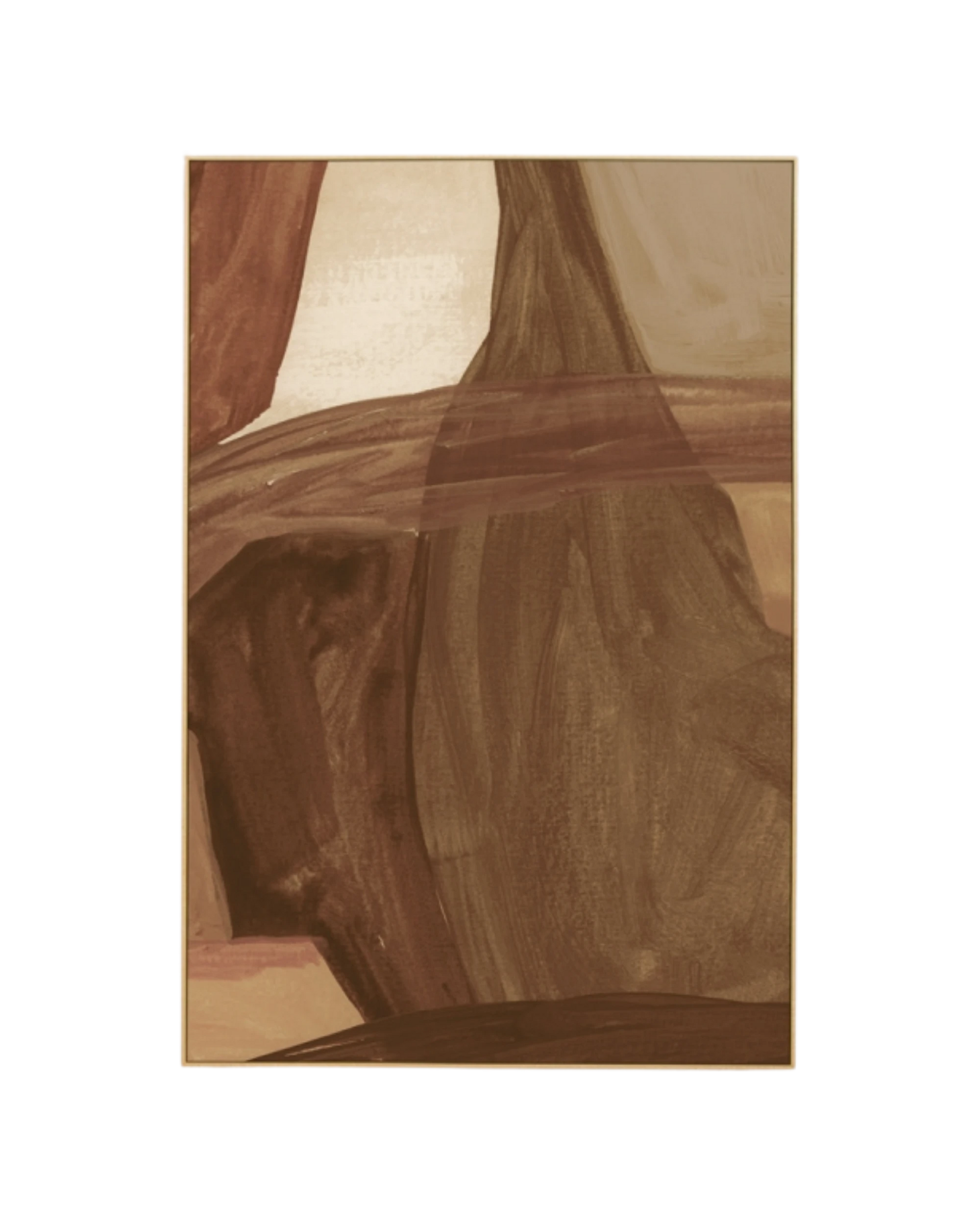 Holland Nutmeg 1 Canvas Print 80cm x 120cm - Light Timber Frame