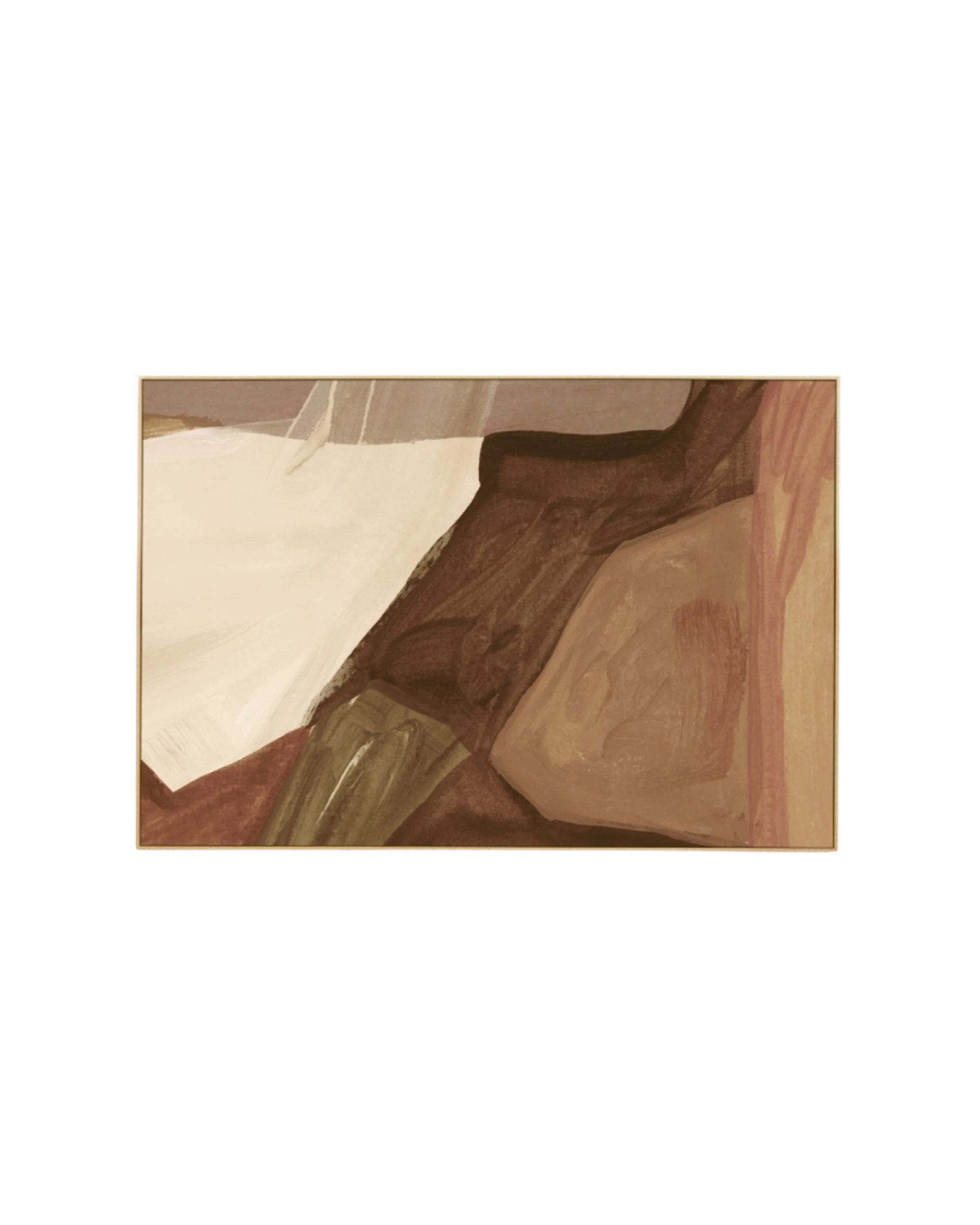 Holland Nutmeg 2 Canvas Print 60cm x 90cm - Light Timber Frame