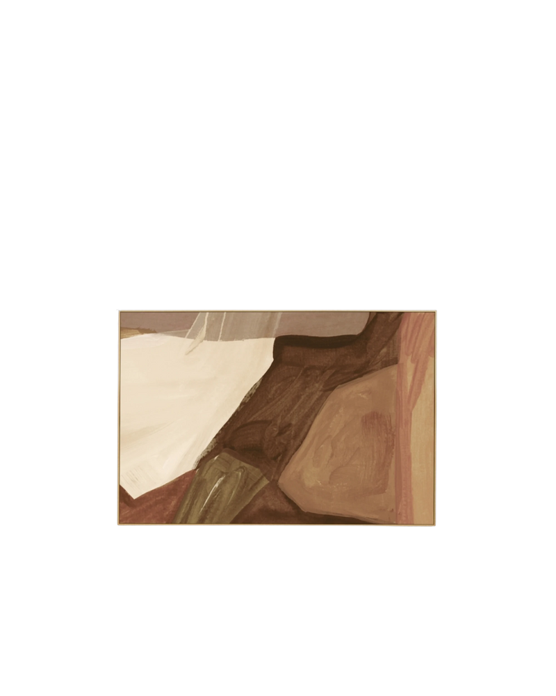 Holland Nutmeg 2 Canvas Print 60cm x 90cm - Light Timber Frame