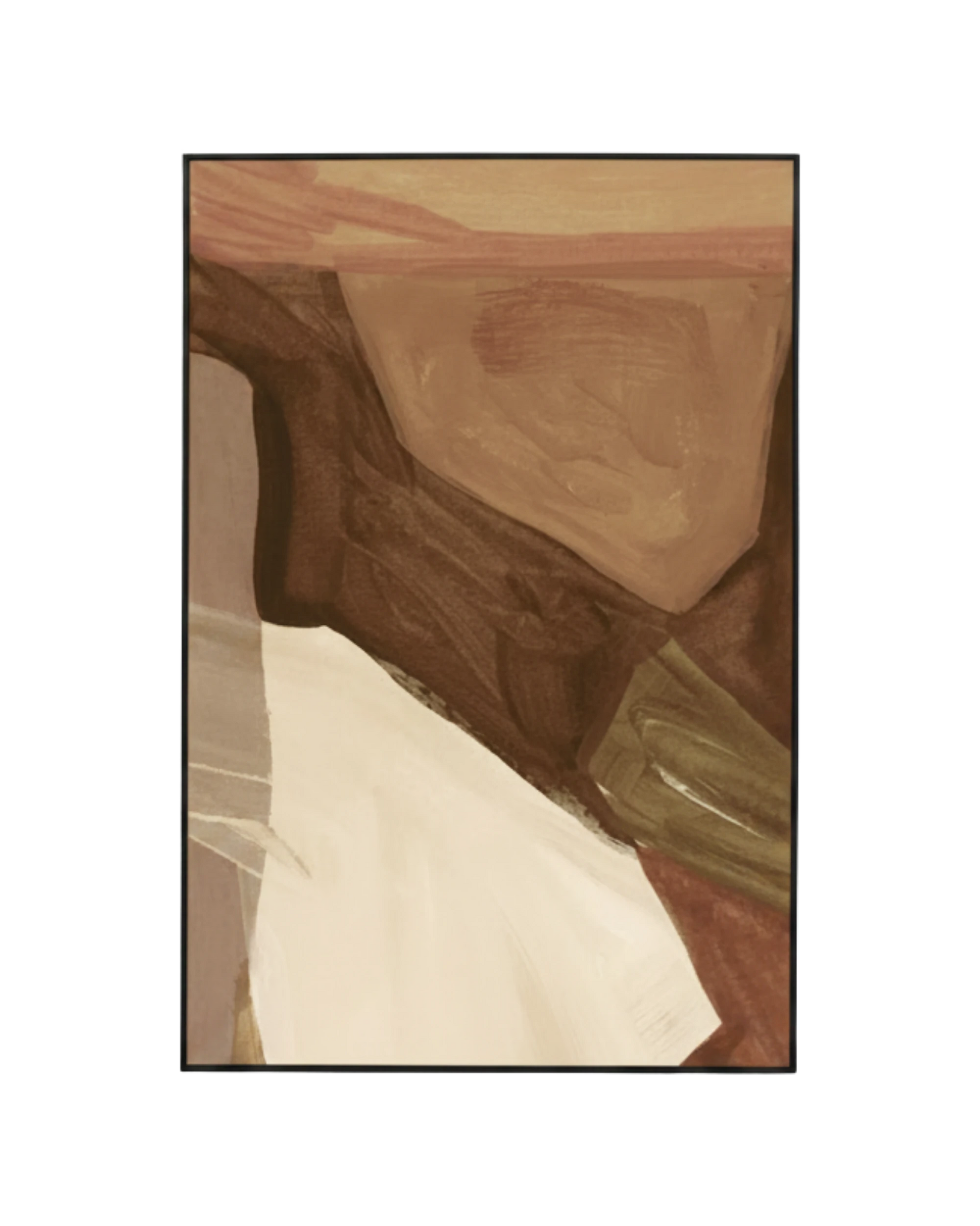 Holland Nutmeg 2 Canvas Print 80cm x 120cm - Black Frame