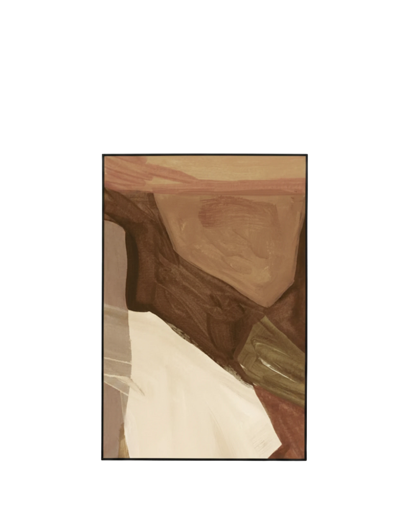Holland Nutmeg 2 Canvas Print 80cm x 120cm - Black Frame