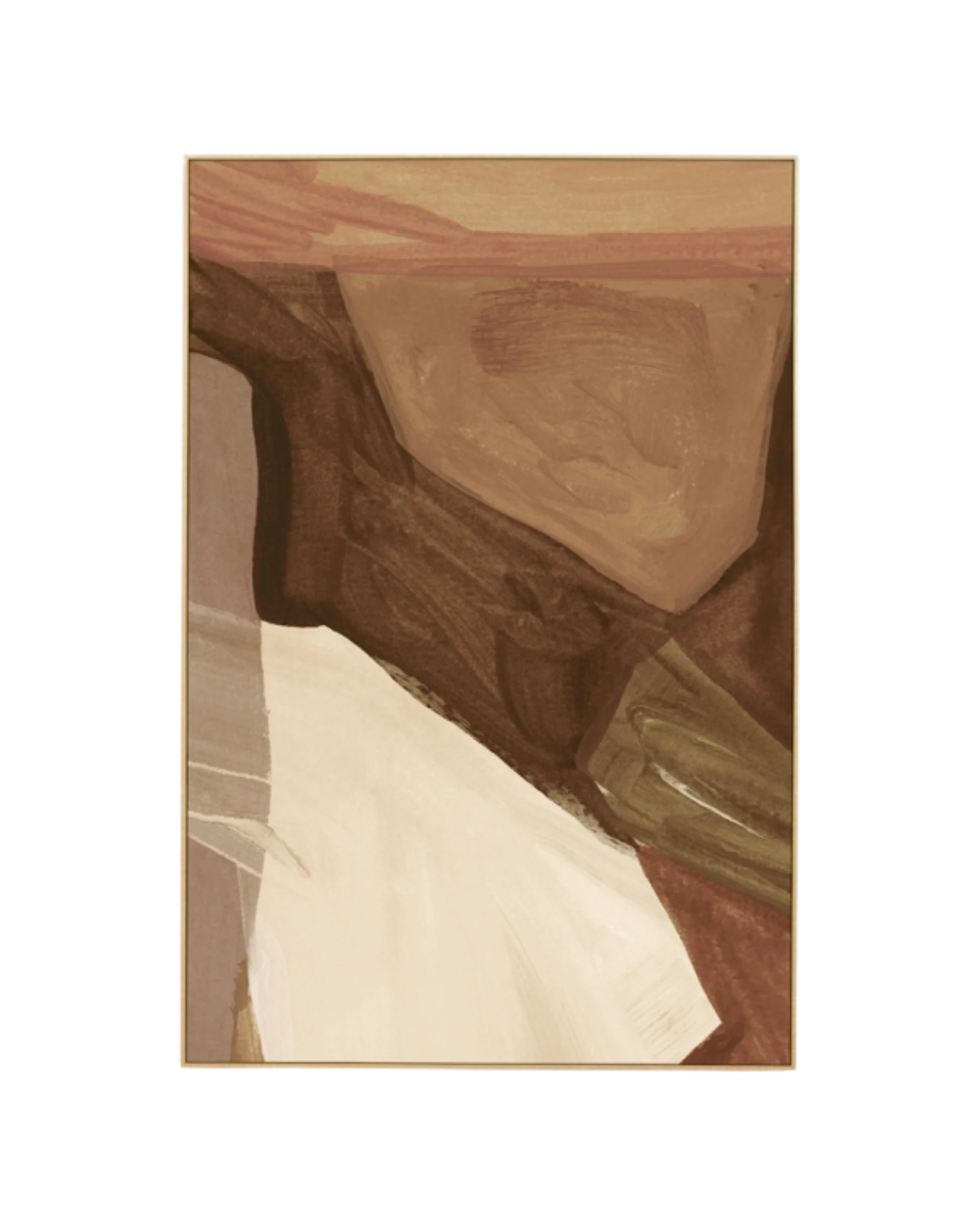 Holland Nutmeg 2 Canvas Print 80cm x 120cm - Light Timber Frame