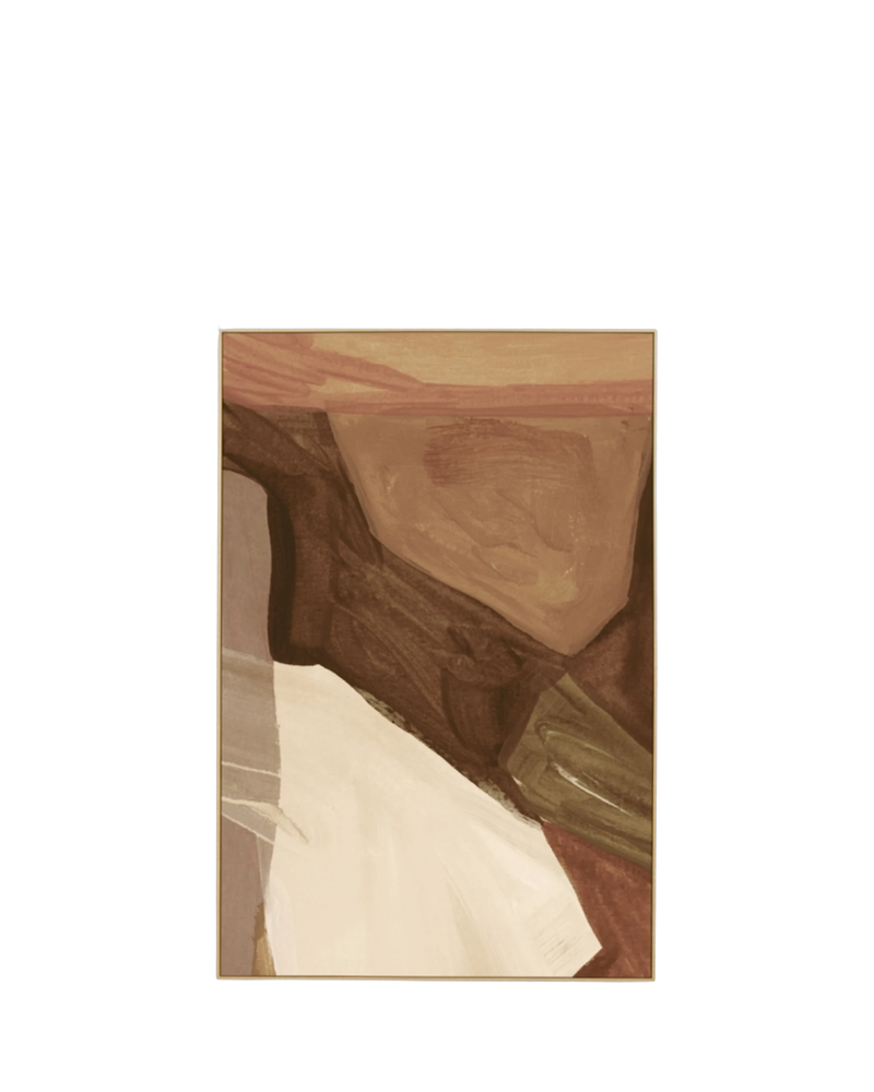 Holland Nutmeg 2 Canvas Print 80cm x 120cm - Light Timber Frame