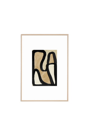 Madrid Natural 2 Print 62cm x 87cm - Light Timber Frame