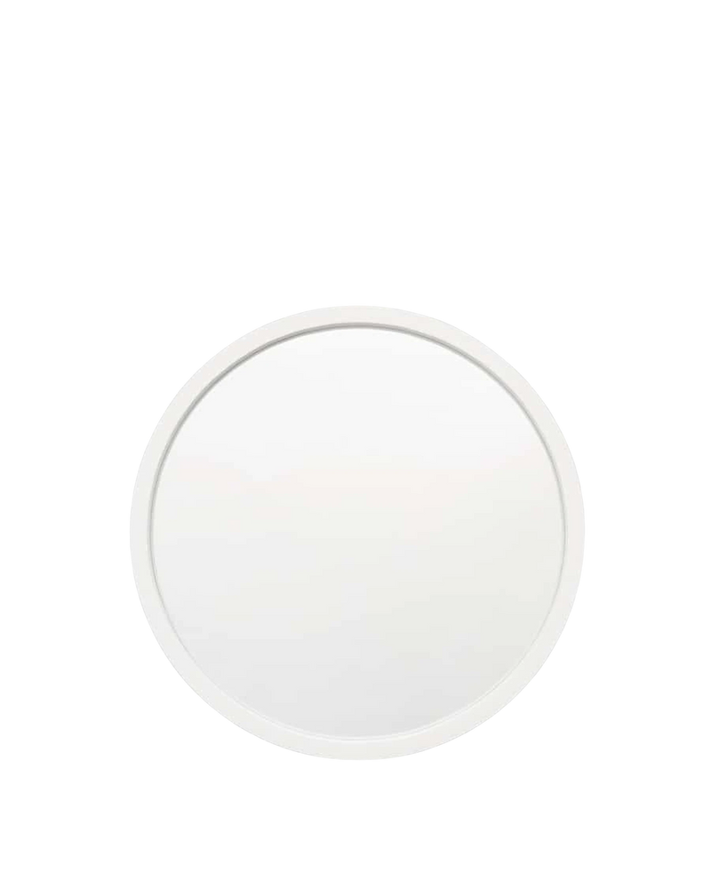 Adel Round Mirror - White 100cm