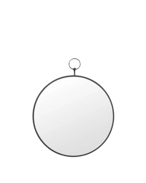 Antique Fob Mirror - Black