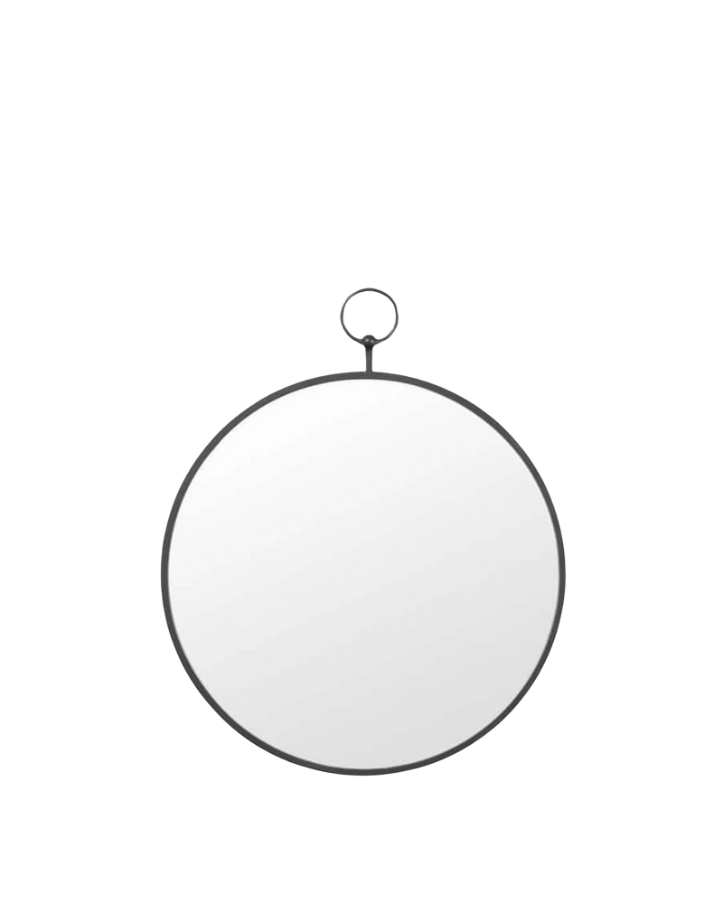 Antique Fob Mirror - Black