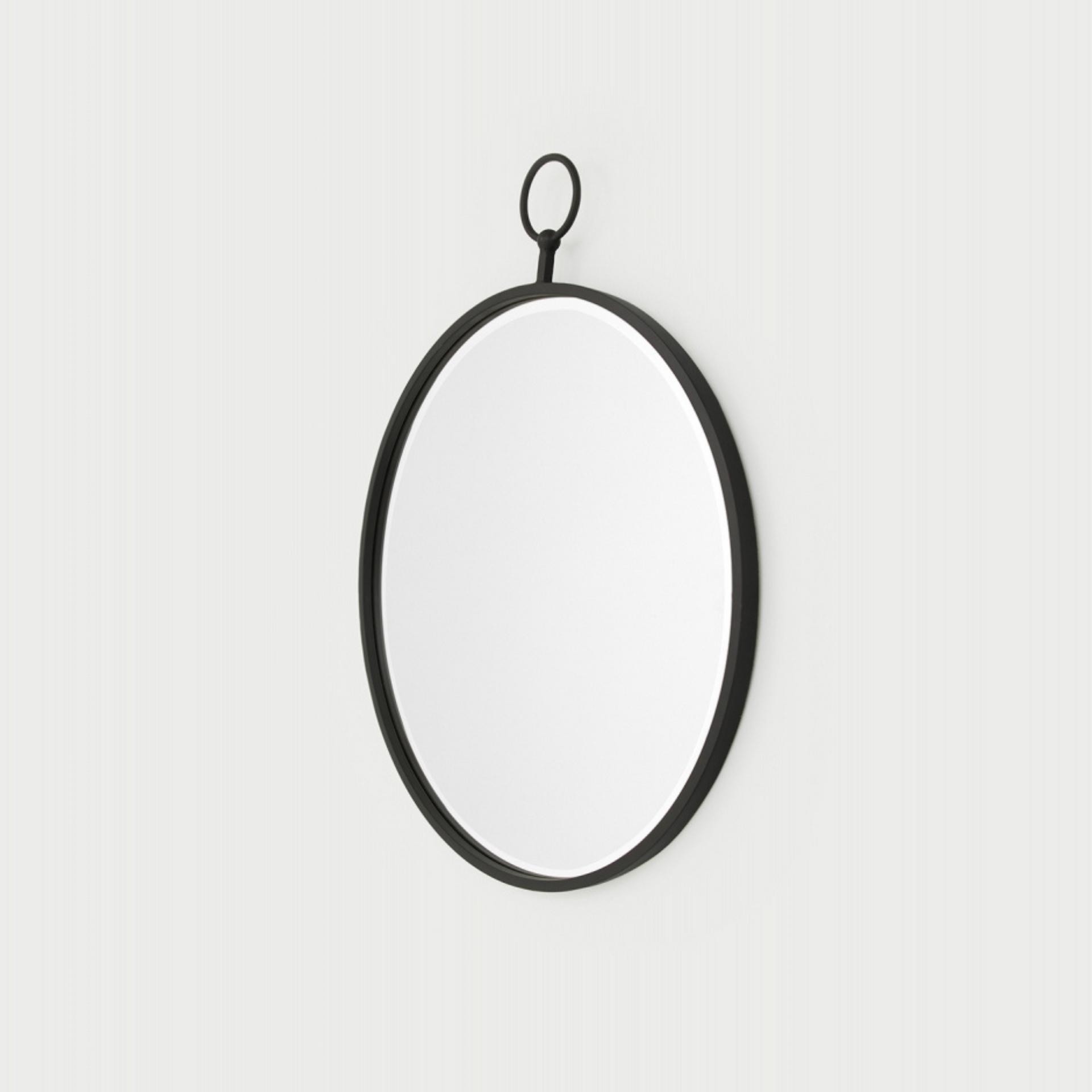 Antique Fob Mirror - Black