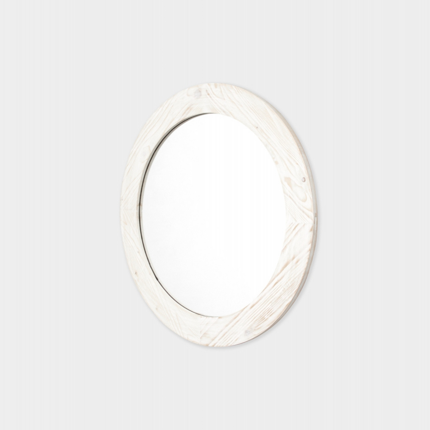 Beach Comber Round Mirror - White 100cm x 100cm