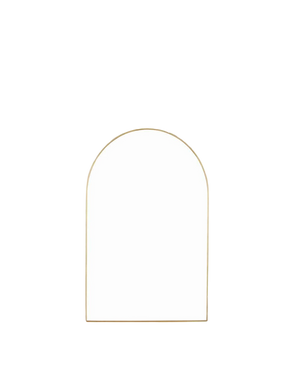 Bjorn Arch Mirror 55cm x 85cm - Brass