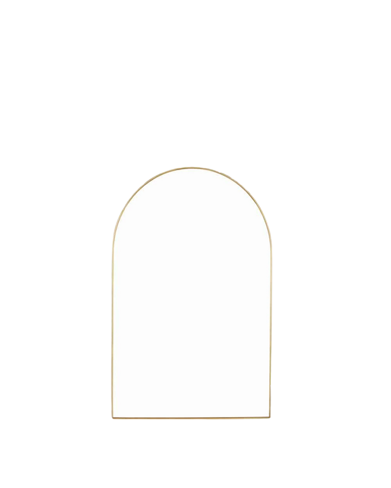 Bjorn Arch Mirror 55cm x 85cm - Brass