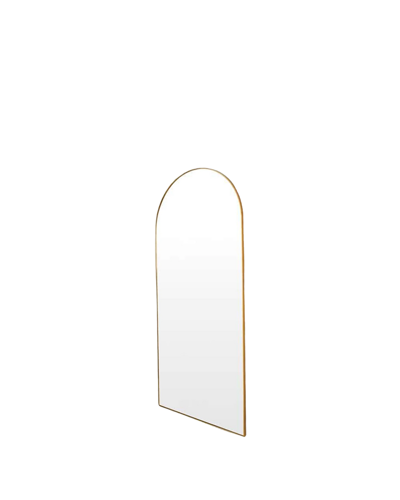 Bjorn Arch Floor Mirror - Brass