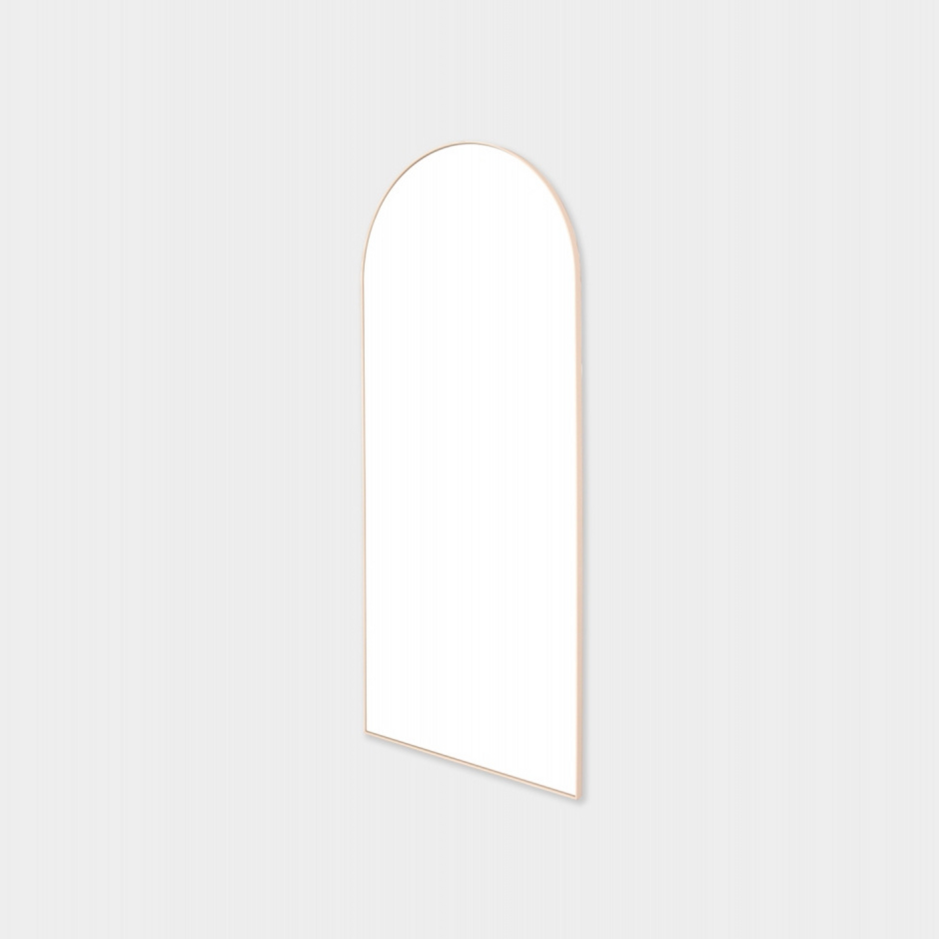 Bjorn Arch Floor Mirror - Powder