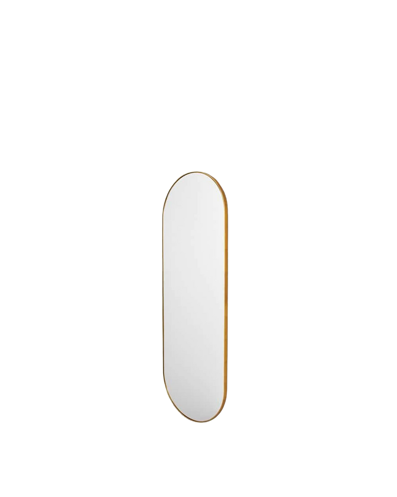 Bjorn Large Oval Mirror - Brass