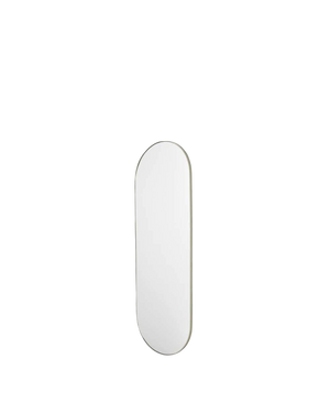 Bjorn Large Oval Mirror - Silver