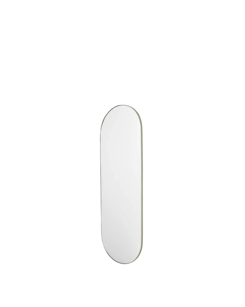 Bjorn Large Oval Mirror - Silver