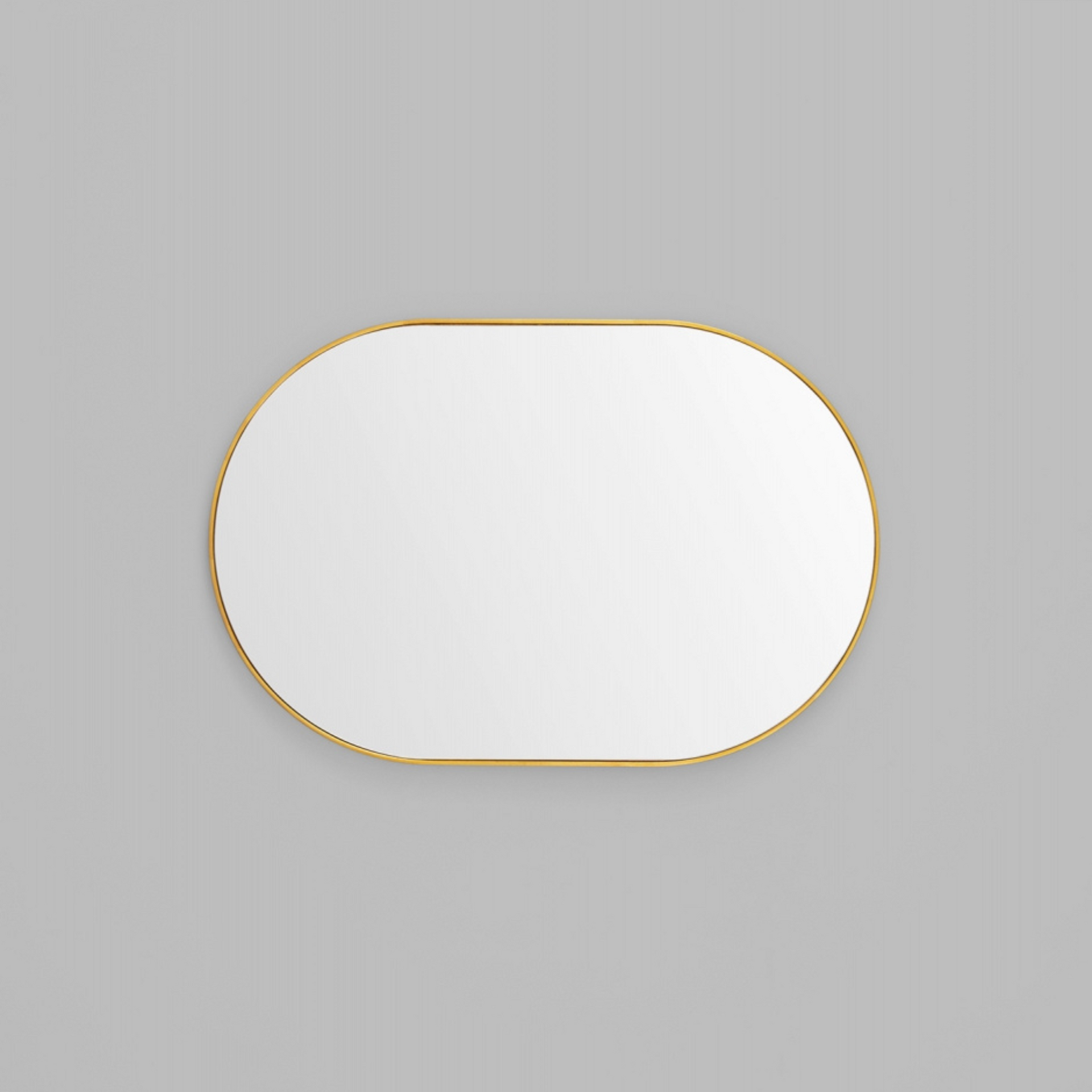 Bjorn Oval Mirror - Brass