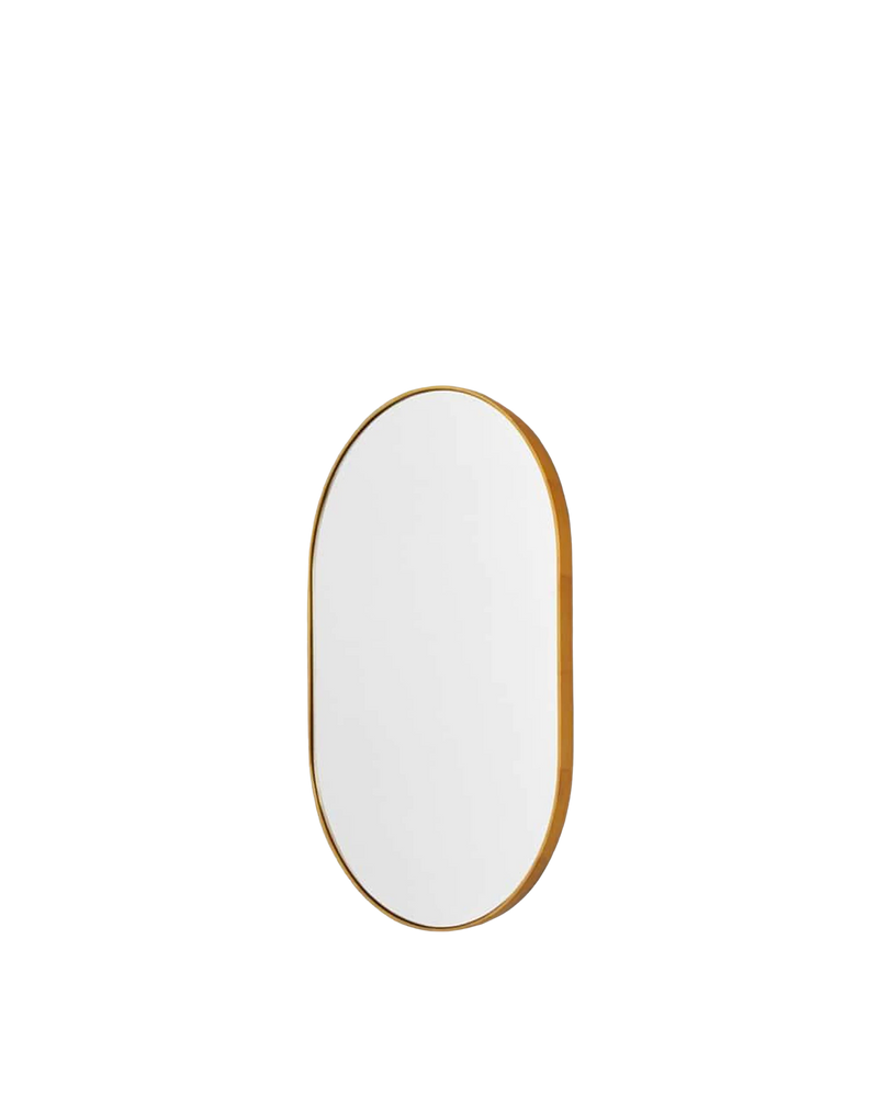 Bjorn Oval Mirror - Brass