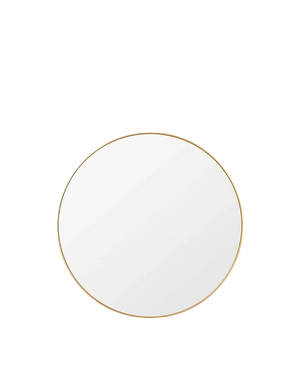 Bjorn Round Mirror - Brass 100cm