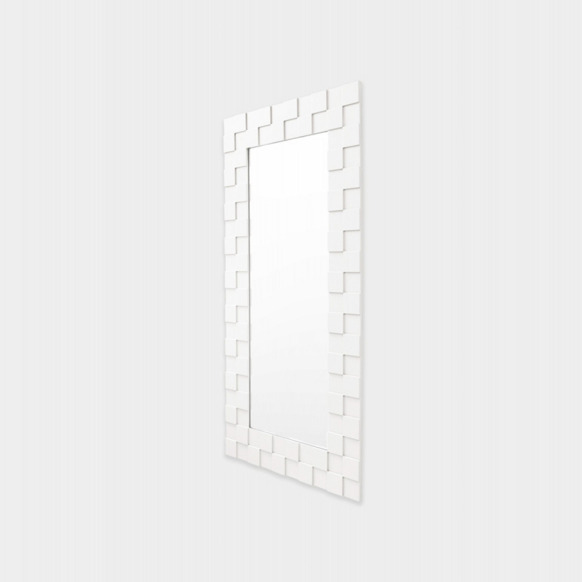 Checked Mirror 80cm x 160cm - Snow