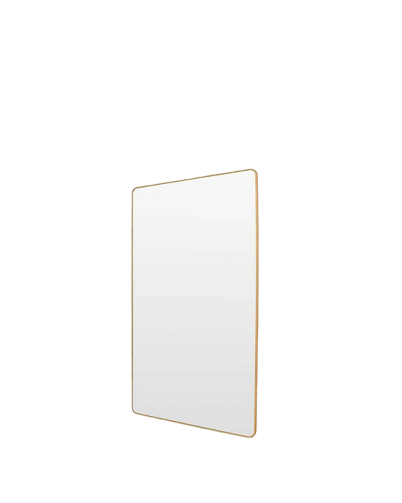 Flynn Curve Leaner Mirror - Brass